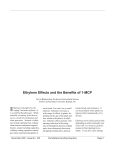 Ethylene Effects and the Benefits of 1-MCP