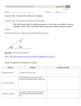 Lesson 9A: Proofs of Unknown Angles Basic Properties Reference