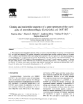 Cloning and nucleotide sequence of a gene upstream of the eaeA