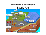 Minerals and Rocks review slides