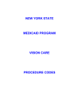 new york state medicaid program vision care procedure