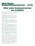 Water treatment devices for drinking water can be divided into two