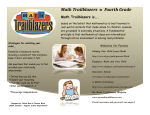 Math Trailblazers → Fourth Grade