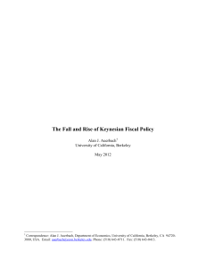 The Fall and Rise of Keynesian Fiscal Policy