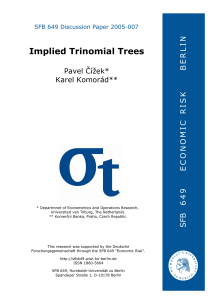 Implied Trinomial Trees - EDOC HU - Humboldt