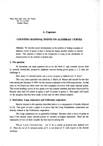 L. Caporaso COUNTING RATIONAL POINTS ON ALGEBRAIC