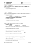 Combinations - TI Education