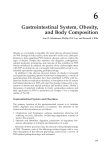 6 Gastrointestinal System, Obesity, and Body Composition