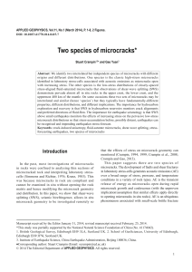 Two species of microcracks