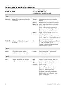 world war ii/holocaust timeline - Ms. Mosley