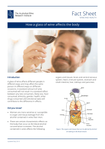 How a glass of wine affects the body
