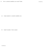 Q.1 Why is a production possibilities curve concave - E