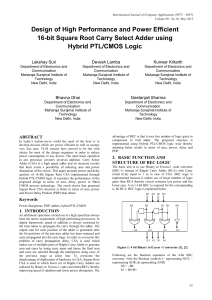 Design of High Performance and Power Efficient 16