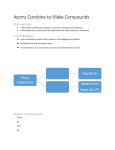 Atoms Combine to Make Compounds