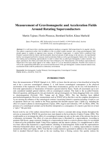 Measurement of Gravitomagnetic and Acceleration Fields Around