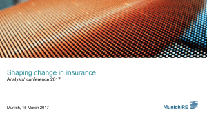 Shaping change in insurance - Analysts` conference 2017