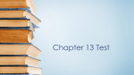 Chapter 13 Test