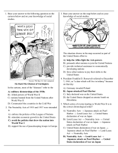 WWII practice Multiple Choice (W/ Answers)