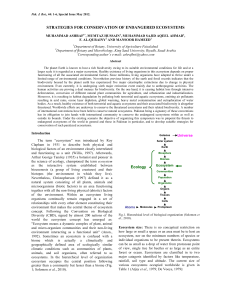 strategies for conservation of endangered ecosystems