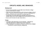 circuits, nodes, and branches - EECS: www