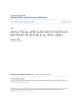 analytical applications of surface-modified fused silica capillaries