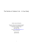 The Decline of Atlantic Cod – A Case Study