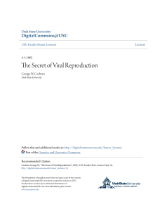 The Secret of Viral Reproduction - DigitalCommons@USU
