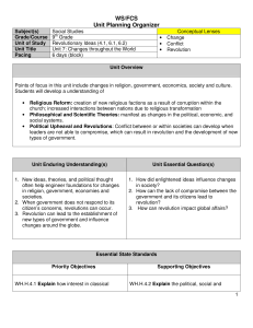 Unit 7: Changes Throughout the World