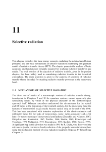 11 Selective radiation