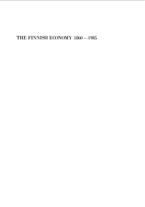 the finnish economy 1860 -1985 - Helda