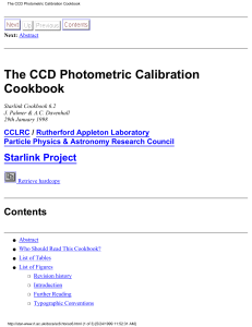 The CCD Photometric Calibration Cookbook