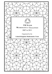 2007 to 2011 - NLCS Maths Department