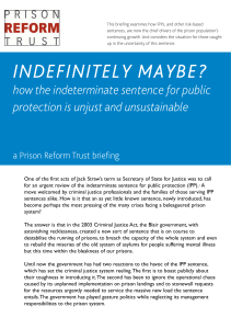 Indefinitely Maybe? - Prison Reform Trust