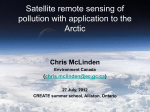 Satellite remote sensing of pollution with application to the