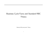 Business Cycle Facts and Standard RBC Theory