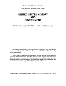 united states history and government