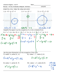 Review – Circles, Parabolas, Midpoint, Distance 4/10/15 Graph the