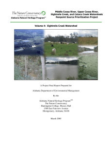 Eightmile Creek Watershed A Project Final Report Prepared for