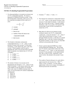 F.IF.B.4: Evaluating Exponential Expressions