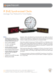 IP (PoE) Synchronized Clocks