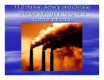 11.2 Human Activity and Climate Change (change in long term