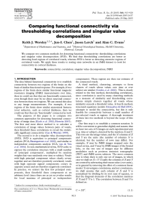 Comparing functional connectivity via thresholding correlations and