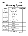 Geometry Agenda - Ms. Hancock`s Math Page