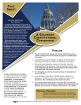 A COLORADO CONSTITUTIONAL CONVENTION FACT SHEET