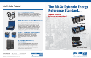RD-3x Dytronic Energy Reference Standard