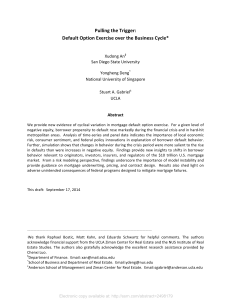 Pulling the Trigger: Default Option Exercise over the Business Cycle*