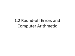 Section 1.2 Round-off Errors and Computer Arithmetic