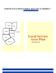 Local Service Area Plan - North Texas Behavioral Health Authority