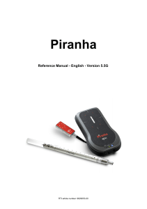 Piranha Reference Manual - English - 5.5G
