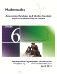 PSSA Grades 6-8 Math Item Reference Materials